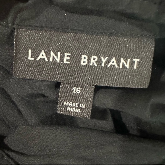 🖤 Lane Bryant Black Hidden Placket Button Shirt - Size 16 - 100% Cotton - 🖤 - Picture 11 of 13